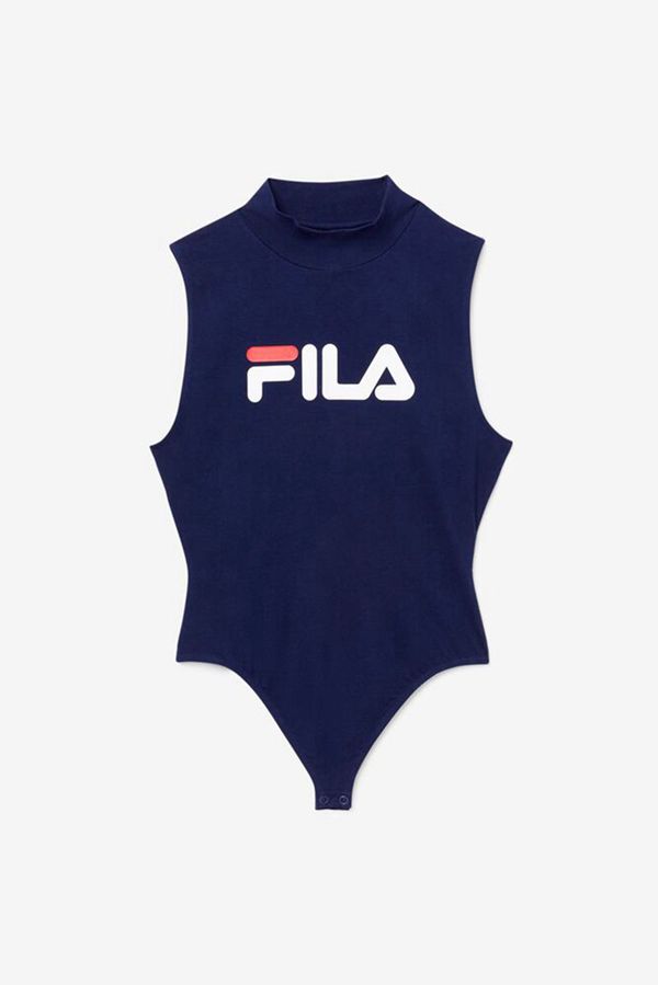 Bodysuits Fila Mulher Azul Marinho/Branco/Vermelhas - Fila Donata Athletic En Portugal,HRWO-84792